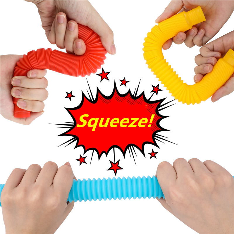 8Pcs Tubes Sensory Toy for Adult Fidget Stress Relieve Toys Strbess Relief Educational Antistress Fidget Toys Squeeze Toy Gifts