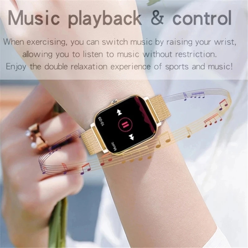 For Apple 1.69Inch Full Touch Screen Sport Fitness Smartwatch Women Gift Watch Health Monitor Bluetooth Call Smart Watch Women