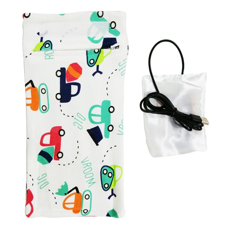 USB Milk Water Warmer Travel Stroller Insulated Bag Baby Nursing Bottle Heater （Random color）