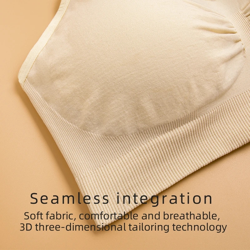 Plus Size Nursing Bra Breathable Women Breastfeeding Underwear Seamless Maternity Bra Push Up