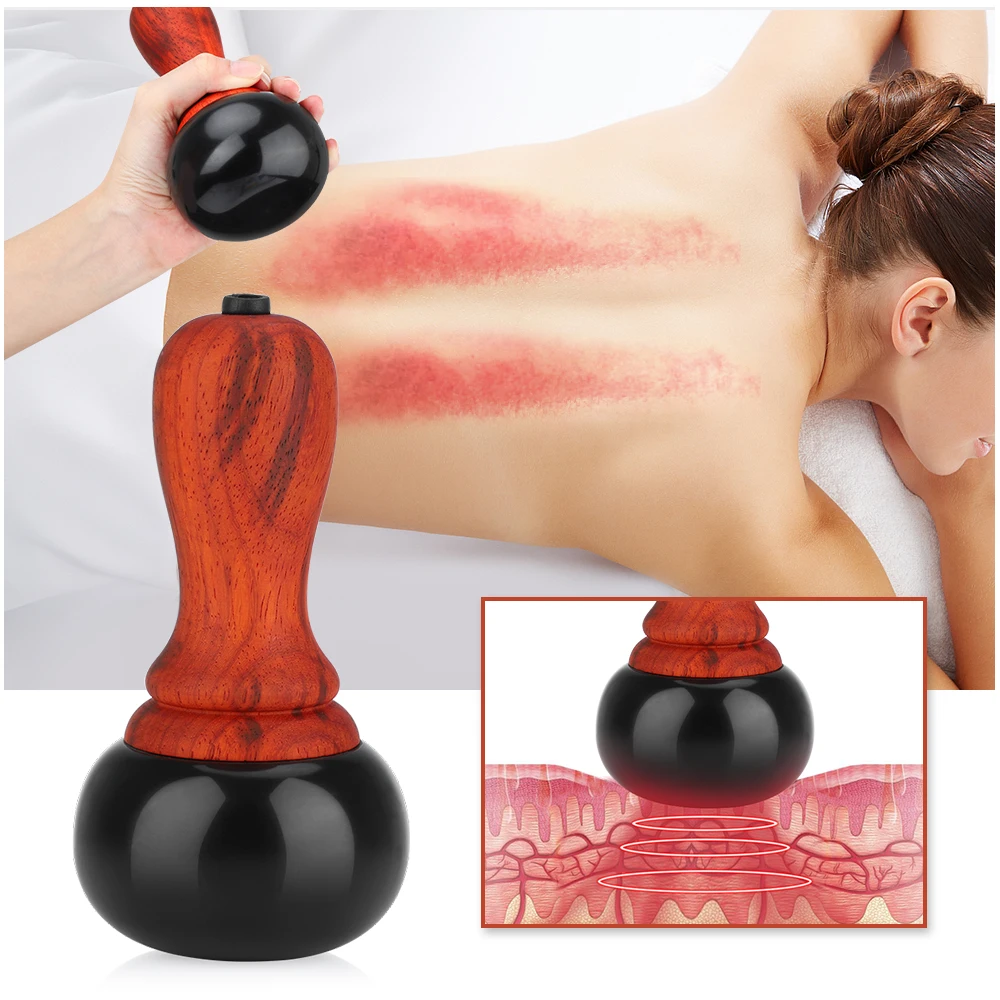 Bianstone Warming Moxibustion Instrument Hot Compress Tuina Tai Chi Ball Home Meridian Hot Stone Guasha Facial Massager 220V