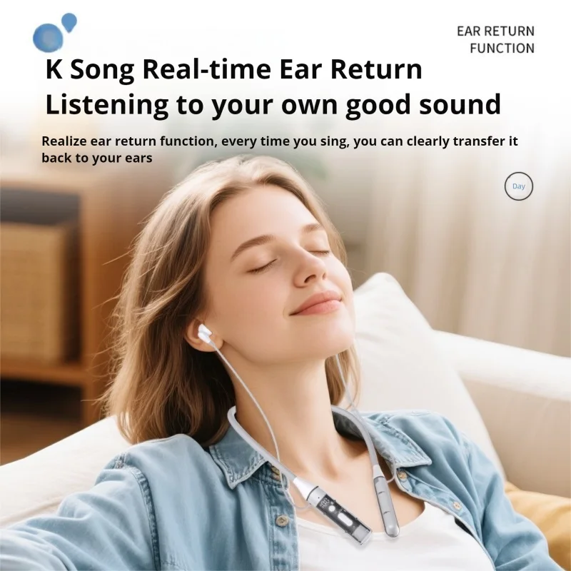 100H Playback Wireless Headphones HD Call Noise Reduction Bass 6.0 Bluetooth Headphone Neckband Earphones Sport Stereo