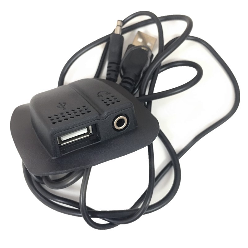 Backpack Data Cable Interface Backpack USB Data Cable Headphone Cable 2-in-1 PVC Adapter