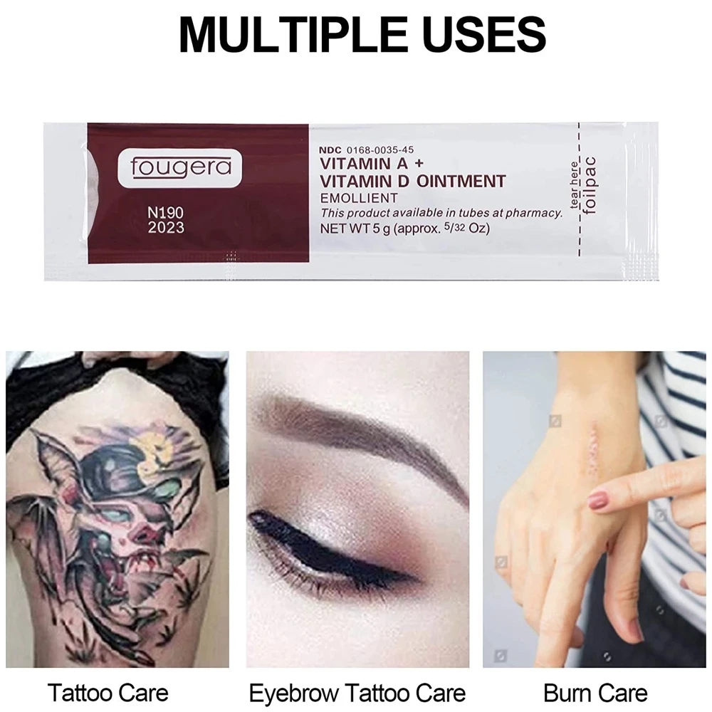 10pcs/lot Tattoo Aftercare Cream A&D Fougera Vitamin Ointment Anti Scar Tattoo Recovery Cream Repair Gel Permanent Tattoo