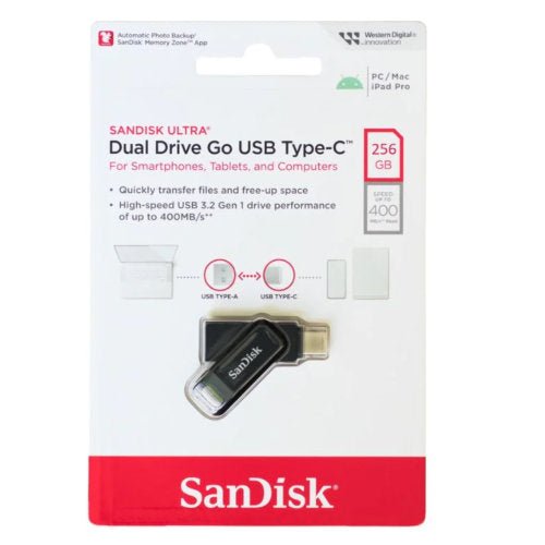 SANDISK 256GB USB CRUZER GLIDE FLASH DRIVE