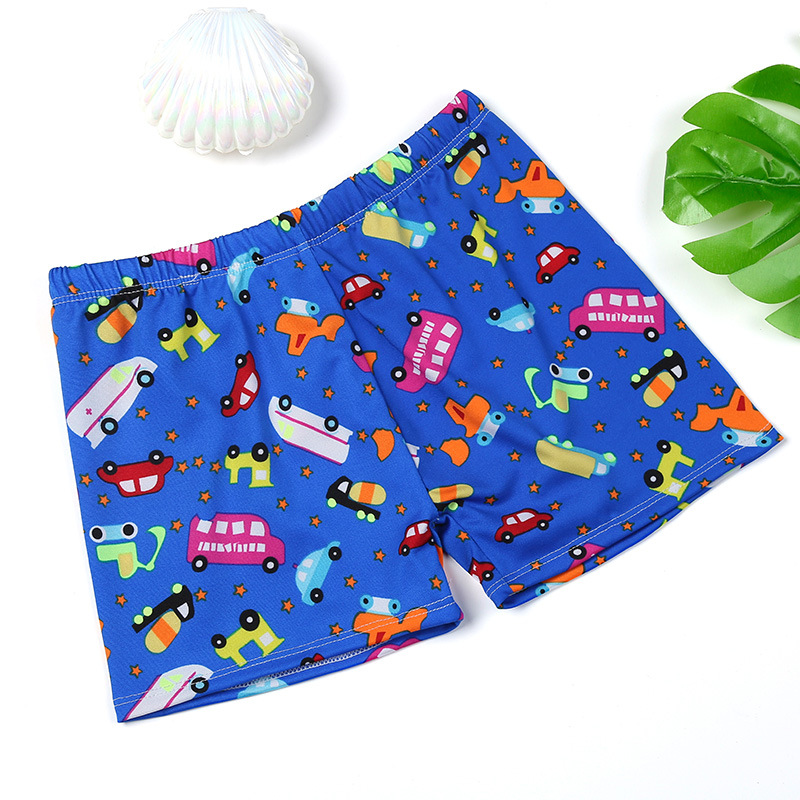 Children's swimming trunks baby swimsuit boy boxer cute cartoon shorts boy swimming trunks one size (30-65 catties)