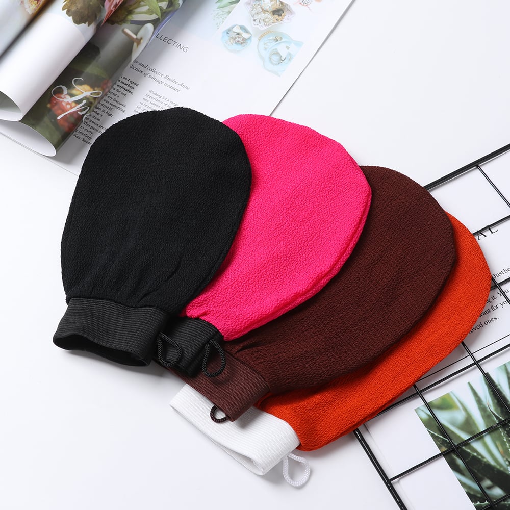 Shower Bath Scrub Glove Exfoliating Body Scrub Facial Tan Massage Mitt Removal Kessa Exfoliate Peeling Glove Towel