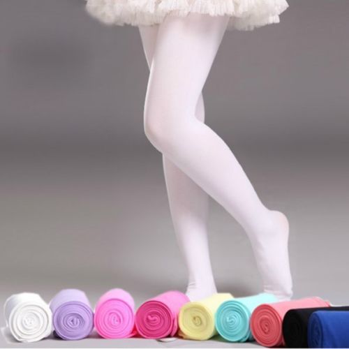 Children Solid Girls Ballet Dance Tights Velvet Pantyhose Kids Knee High Socks Princess Soft Stockings