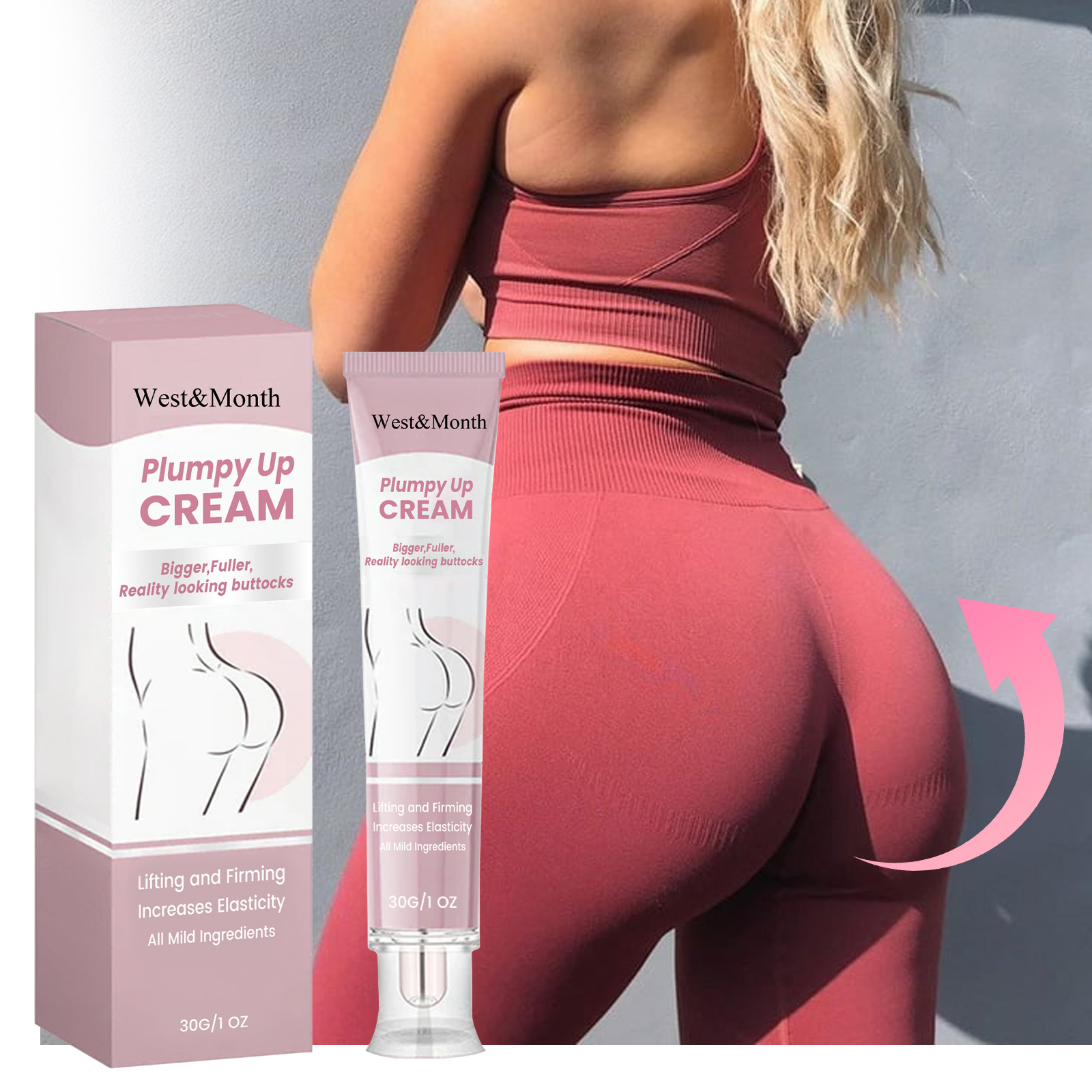 Buttock Enlargement Cream Hip Enhancement Plumper Firming Sculpting Tighten Shaping Sexy Big Ass Massage Lady Butt Lifting Cream