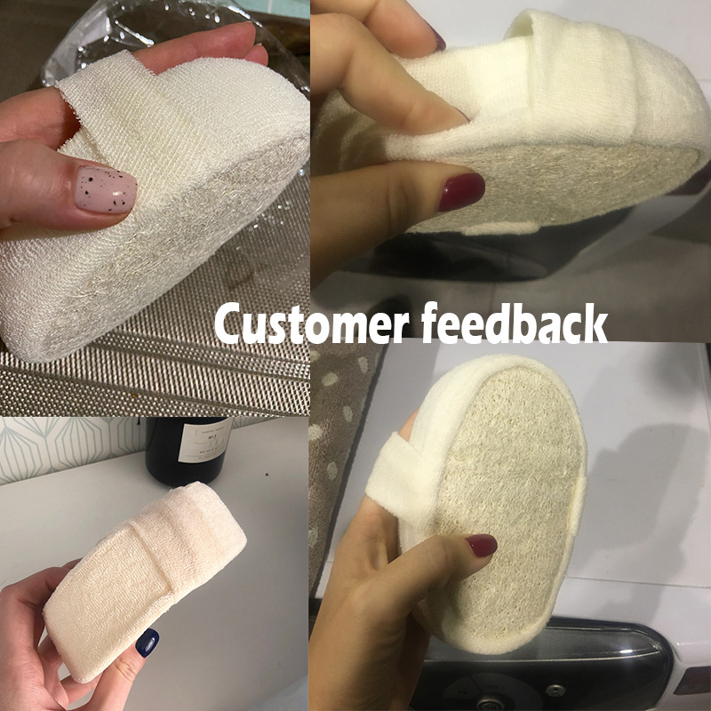 Natural Loofah Sponge Bath Ball Shower Rub Bath Shower Wash Body Pot Sponge Scrubber Durable Healthy Massage Brush