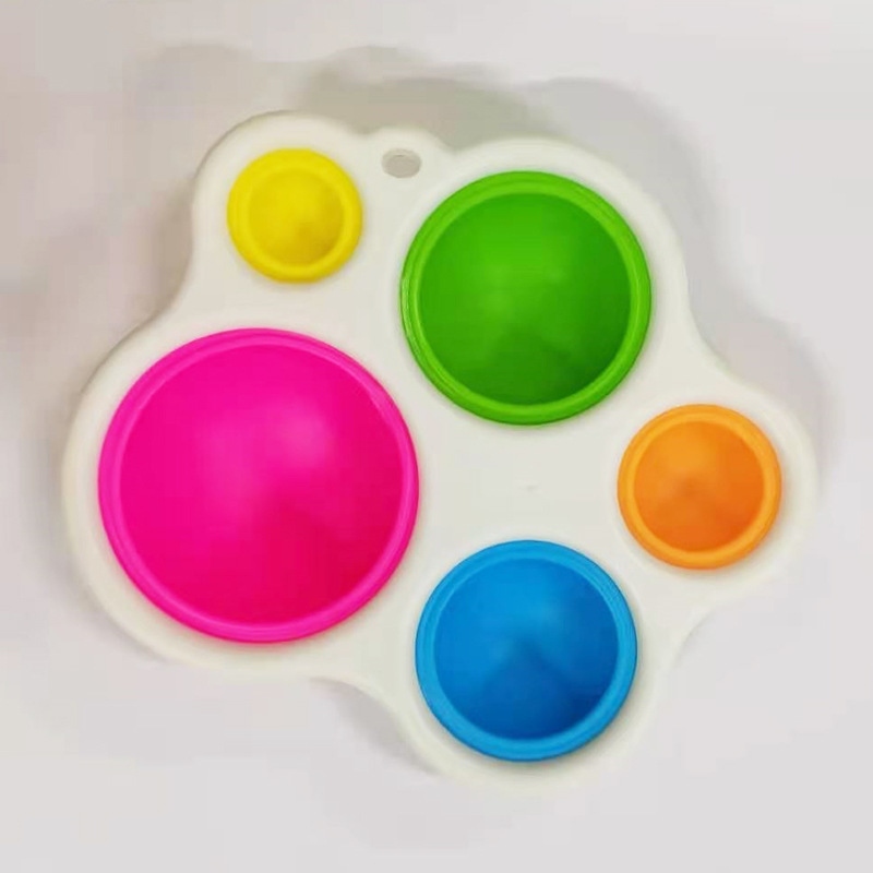 Simple Finger Exercise Montessori Board Toys Colorful Push Pops Montessori Fidget Decompression Toys for Baby Adult