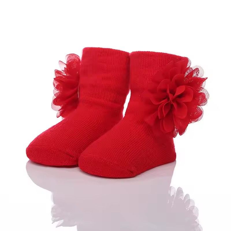 New Fashion Flowers Lace Baby Socks Newborn Cotton Baby Girls Sock Cute Toddler Girl Socks Princess Socks One Size Hot Selling L