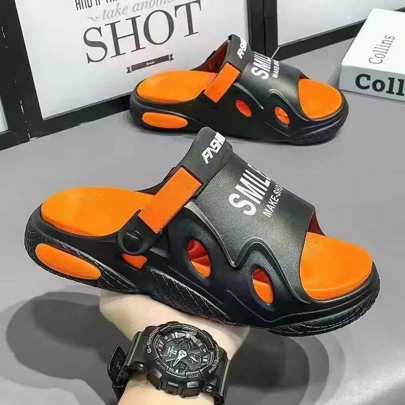 Slippers for Men Sandals Thick Bottom Shoes for Men Women's sandals Indoor Outdoor Flat Sandals EVA Comfortable sandalias hombre