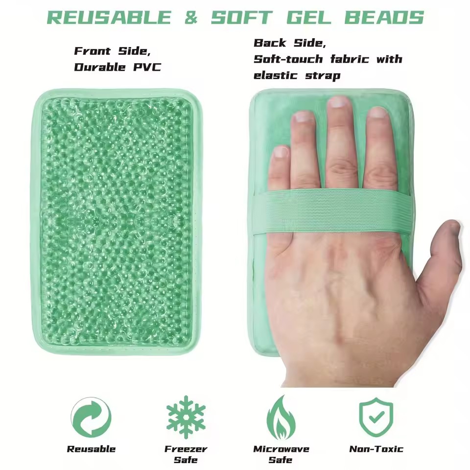 Cold & Hot Therapy Eye Mask Gel Ice Pack Reusable Cooling Eye Face Neck Hand Pads For Sports Injuries Eye Relax Skin Care Tools