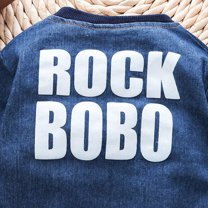 baby Boys Clothing Sets spring autumn Toddler Sport Suit Kids Clothing Set children Clothes Denim Jeans Coat+Pants 80 90 100 110