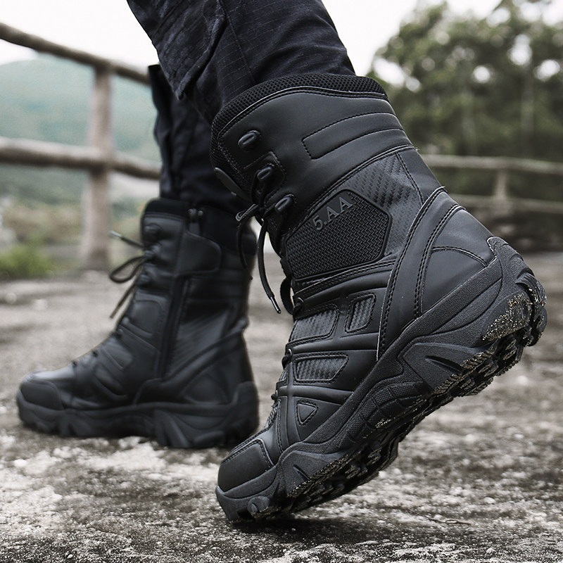 Men's Boots High Top Men's Sneakers Plus Size Platform Boots Luxury Work Safety Shoes Men's Hiking Boots