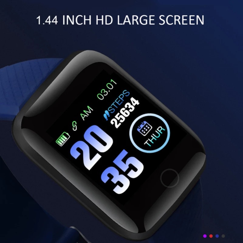 Factory Smart Band 116 plus Heart Rate Blood Pressure Monitor Big Screen Smart Bracelet 116plus D13 D13S