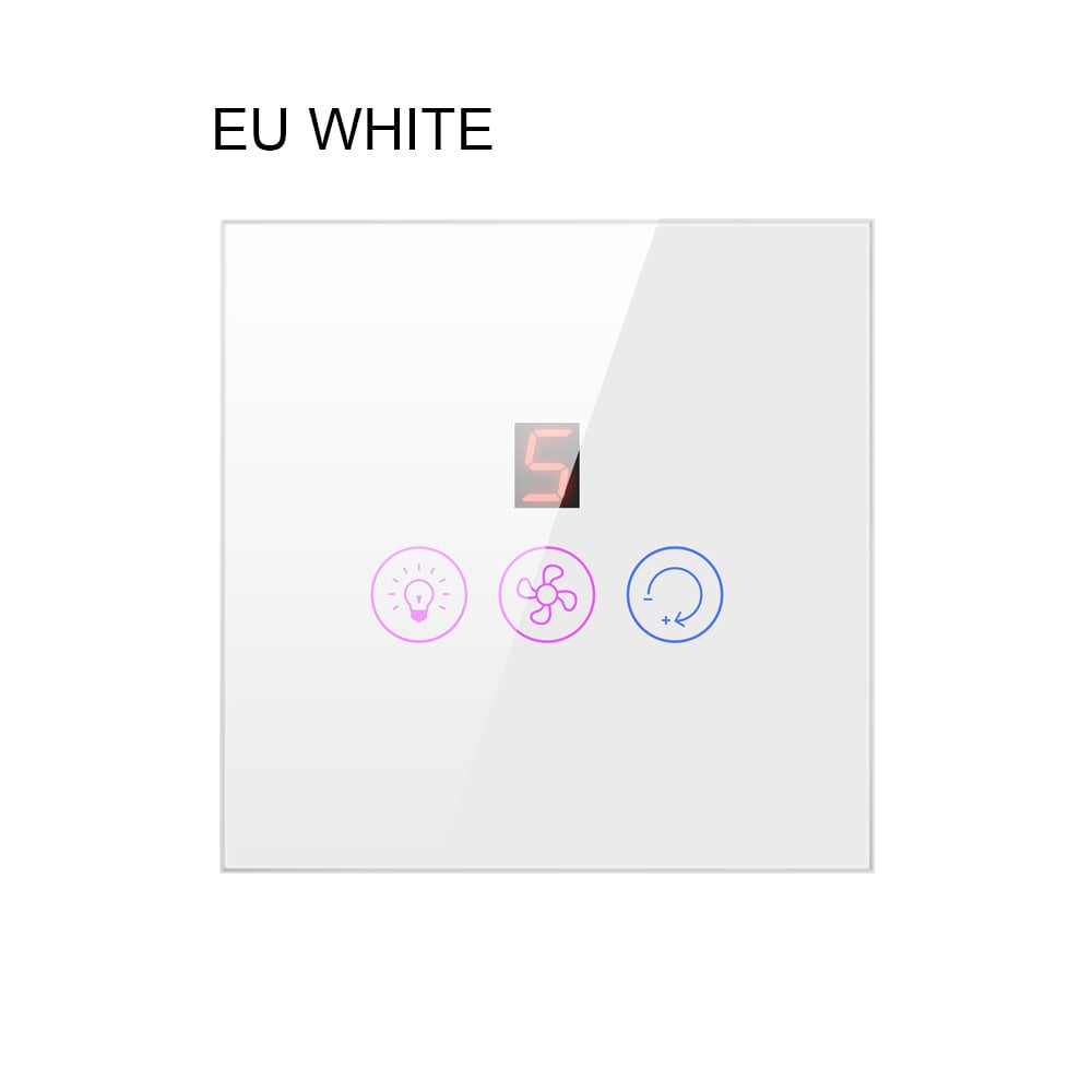 Smart WIFI Fan Light Switch Controller EU/US Ceiling Fan Lamp Switch Remote APP Control Speed Works With Alexa Google Home