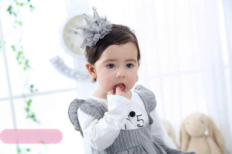Children's crown headdress Princess Girl's birthday band super cute baby hair band