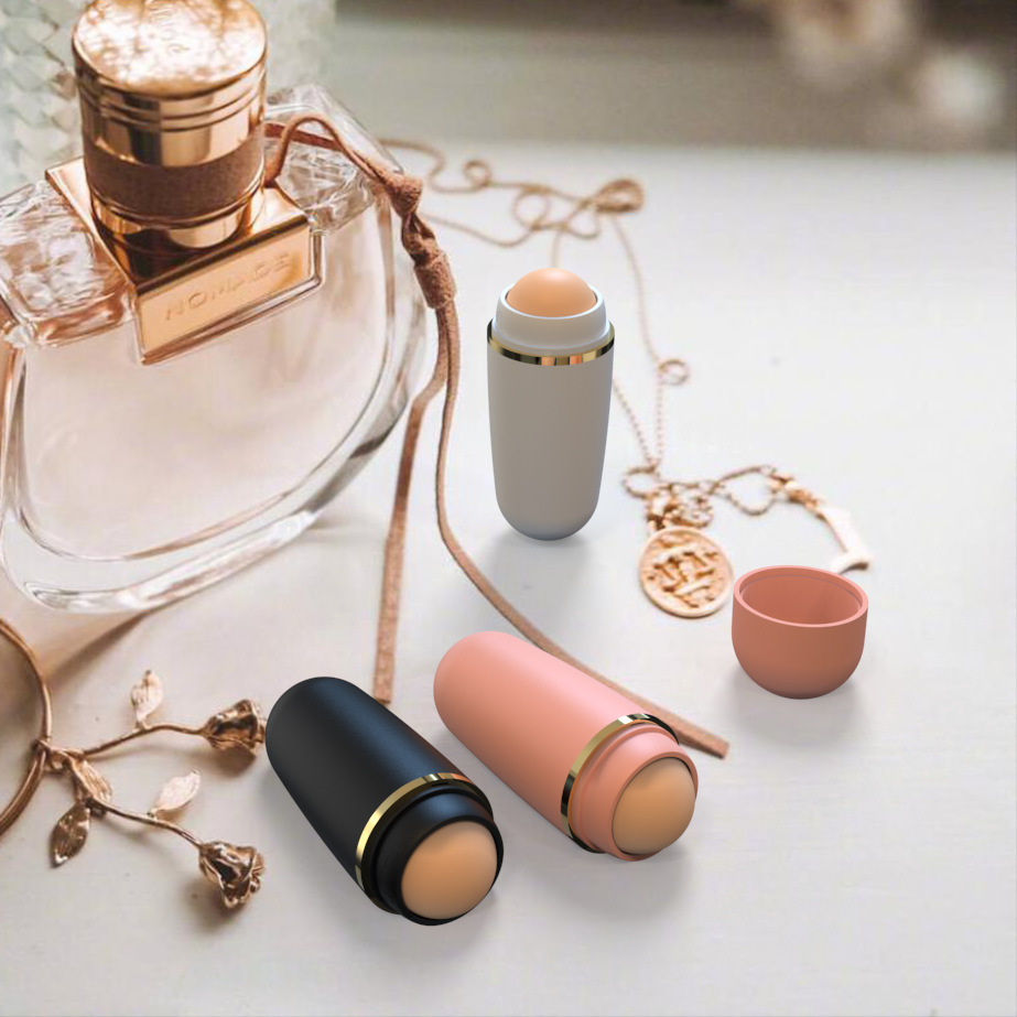 Portable Face Oil Absorbing Roller Natural Volcanic Stone Oil Control Lasting Rolling Matte Makeup for Face Clean Tool