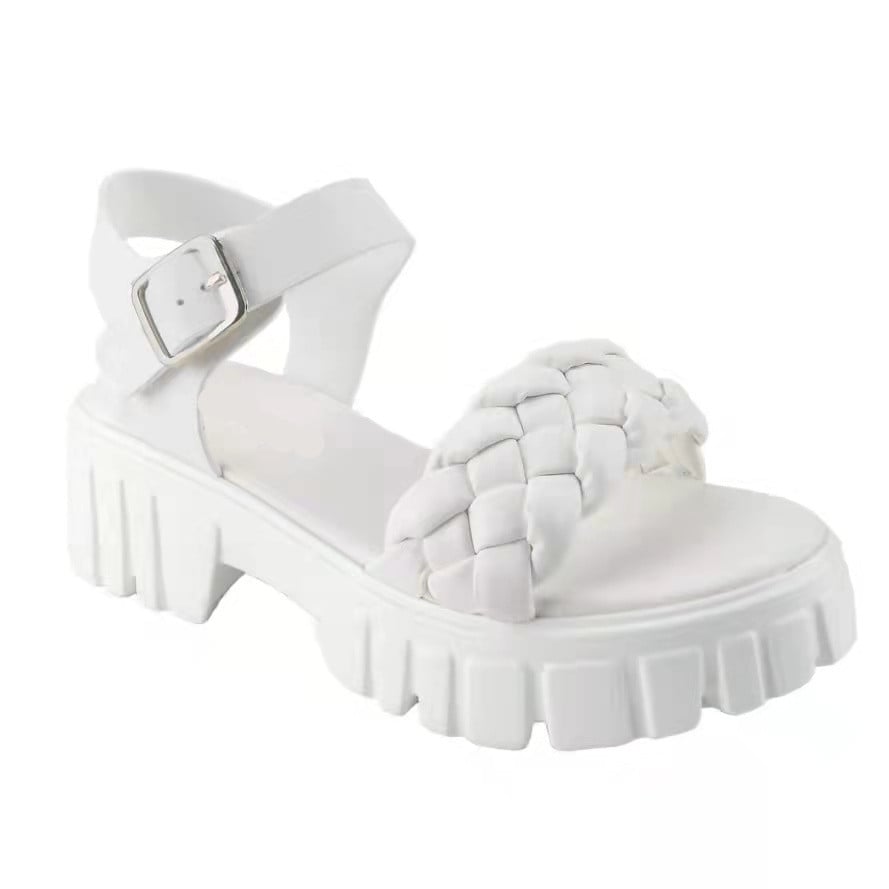 Women Sandals New Heels Woman Platform Wedges Shoes Ladies Summer Sandals Buckle Non-slip Beach Sandals Plus Size 35~43