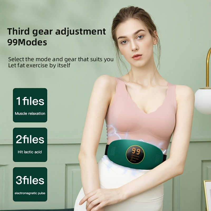 Rechargeable Body Slimming Machine Weight Loss Crazy Fit Massage Fat Burning Fitness Belt Beauty Tool Constipation Relief