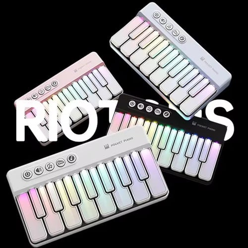 1pc Mini Electric Keyboard for Early Education, Music Learning, Multifunctional Electronic Piano, Light Toy with Music Scoring