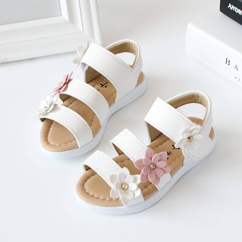 Children's shoes Summer new kids shoes Lovely flower shoes Fashion girl sandals Magic baby shoes for kiad 21-30