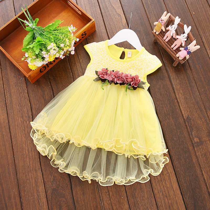 Kids Dress Toddler Baby Girls Summer Dresses Floral Dress Princess Party For Girls Clothing Wedding Tulle Dresses
