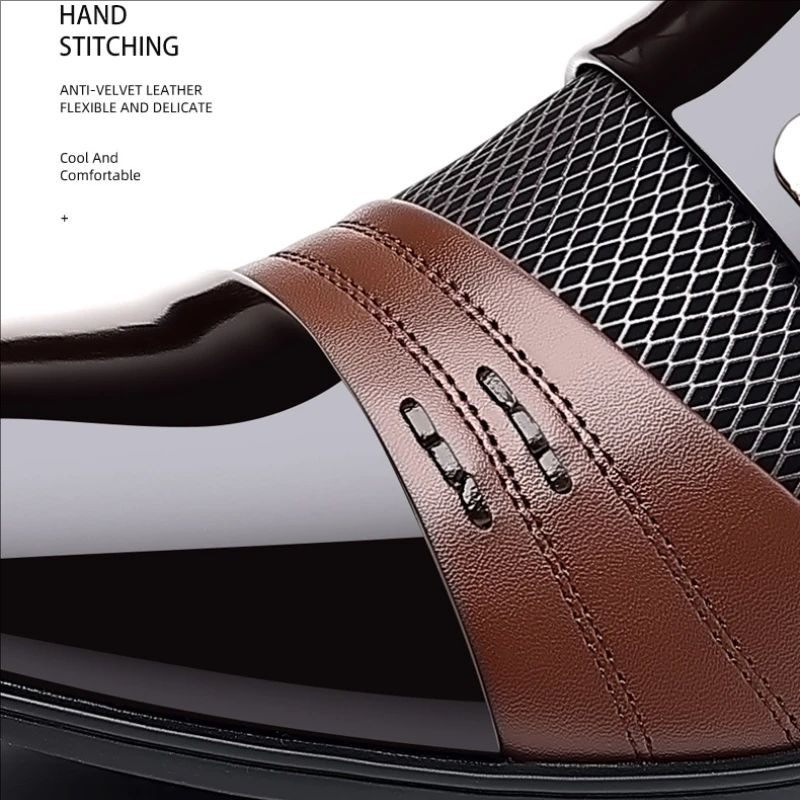 Men Dress Shoes Men Oxfords Fashion Business Dress Men Shoes 2025 New Classic Leather Men'S Suits Shoes Man Shoes