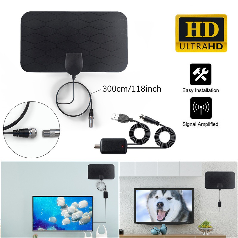 3000Miles 1080P high-definition digital TV antenna DVB-T2 TV antenna with amplifier booster
