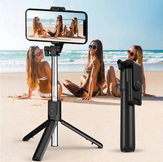 Handheld 360 Degree Flexible Sports Camera Monopod Stand Mobile Phone Mini Selfie Stick Tripod With Wireless Remote