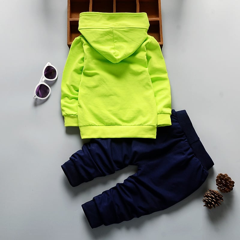 Toddler Tracksuit Autumn Baby Clothing Sets Children Boys Girls Fashion Brand Clothes Kids Hooded T-shirt And Pants 2 Suits