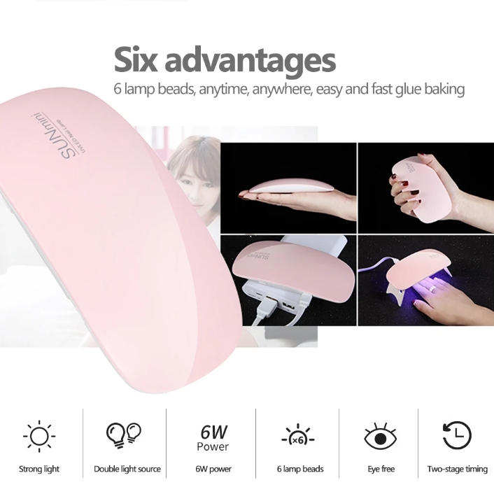Price Mini Portable 6 LED UV Manicure Lamp for Bulk Orders