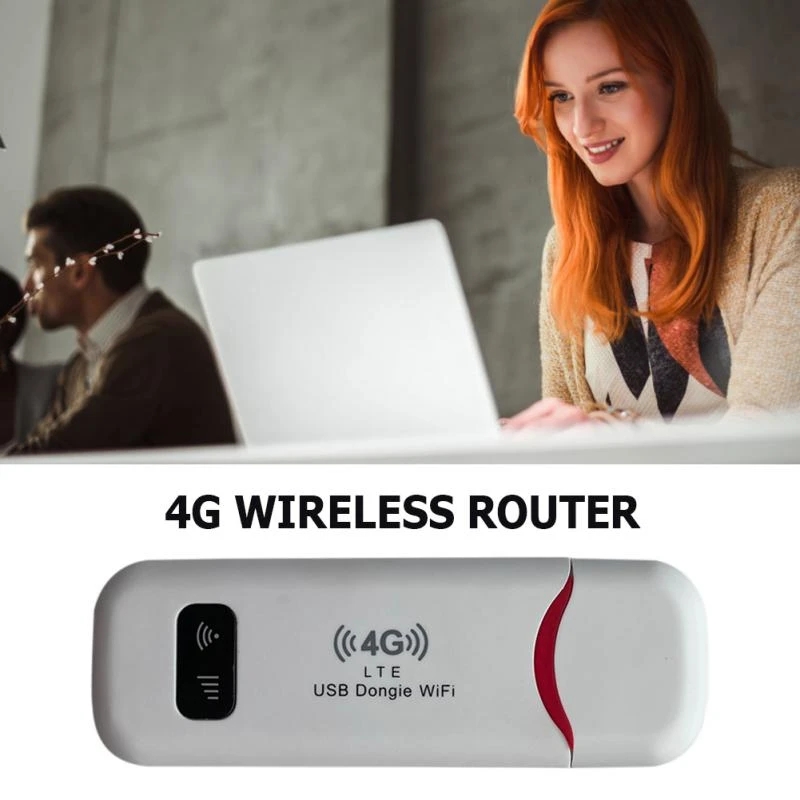 RYRA 4G LTE Wireless Router USB Dongle 150Mbps Modem Stick Mobile Broadband Sim Card Wireless Adapter 4G Card Router Home Office