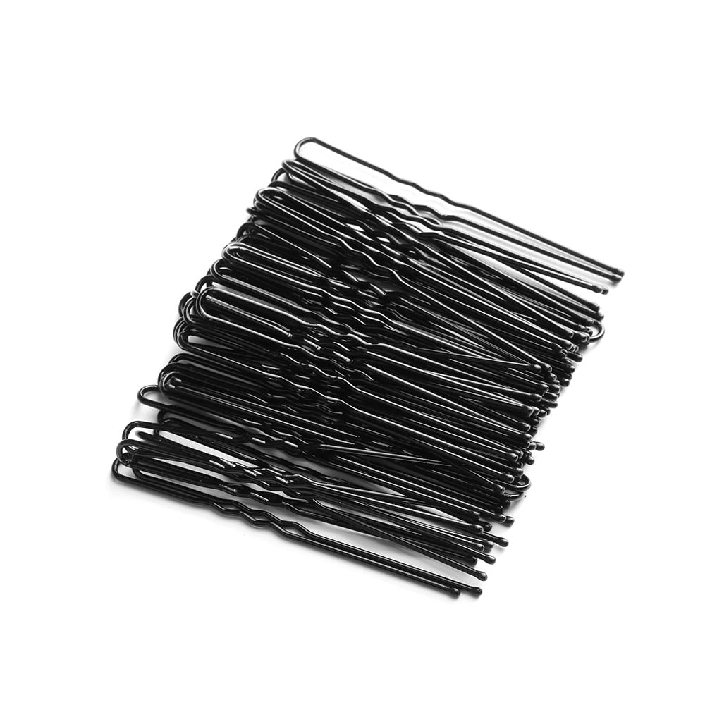 200PCS Black Plated Metal Thin U Shape Hairpins Girls Hair Clips Barrettes Beauty Hairdressing Accessoriess Styling Tools