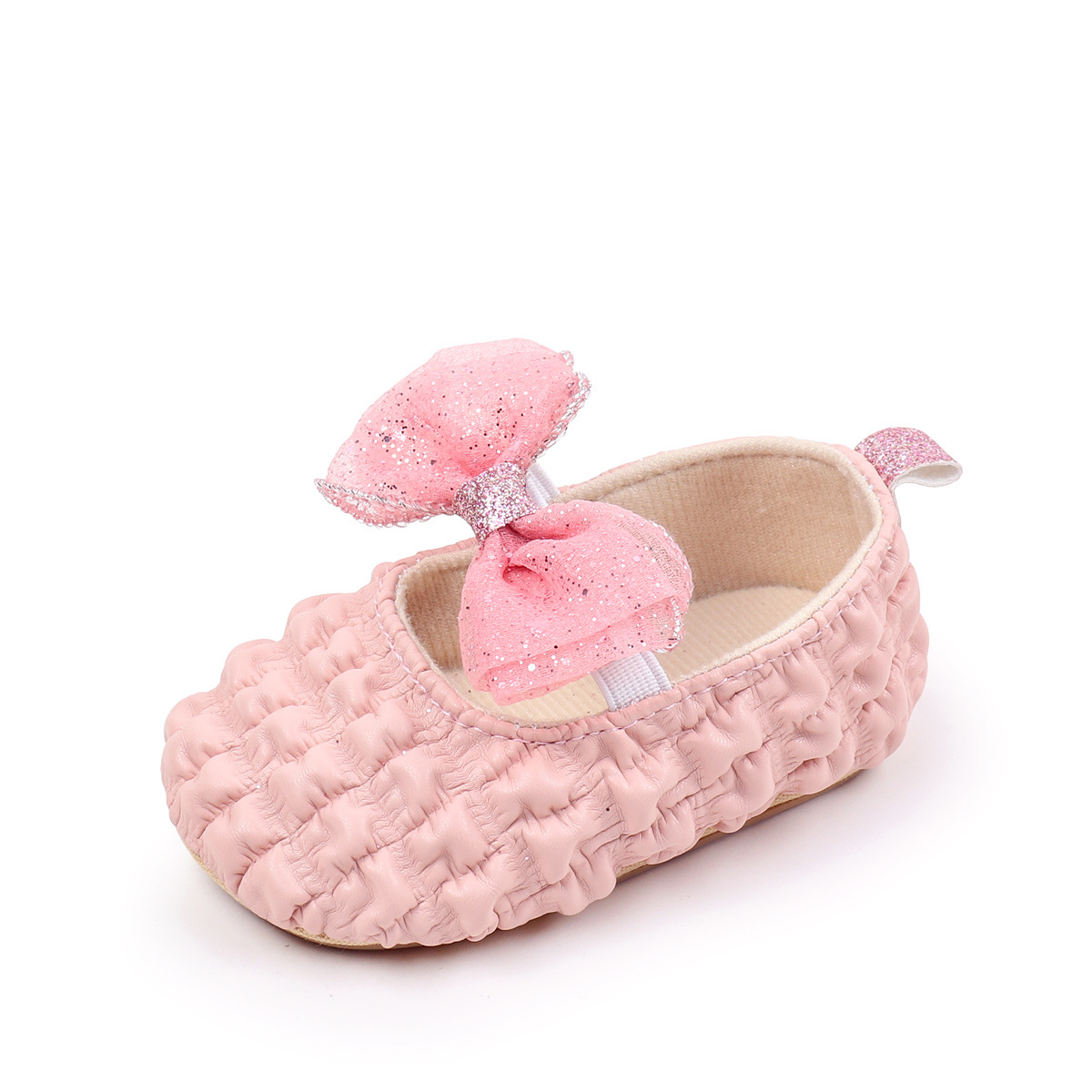 2026 Spring Baby Girls Princess Shoes Butterfly Bowknot Four colors Solid Fashion Design Newborn Toddler Shoes First Walkers