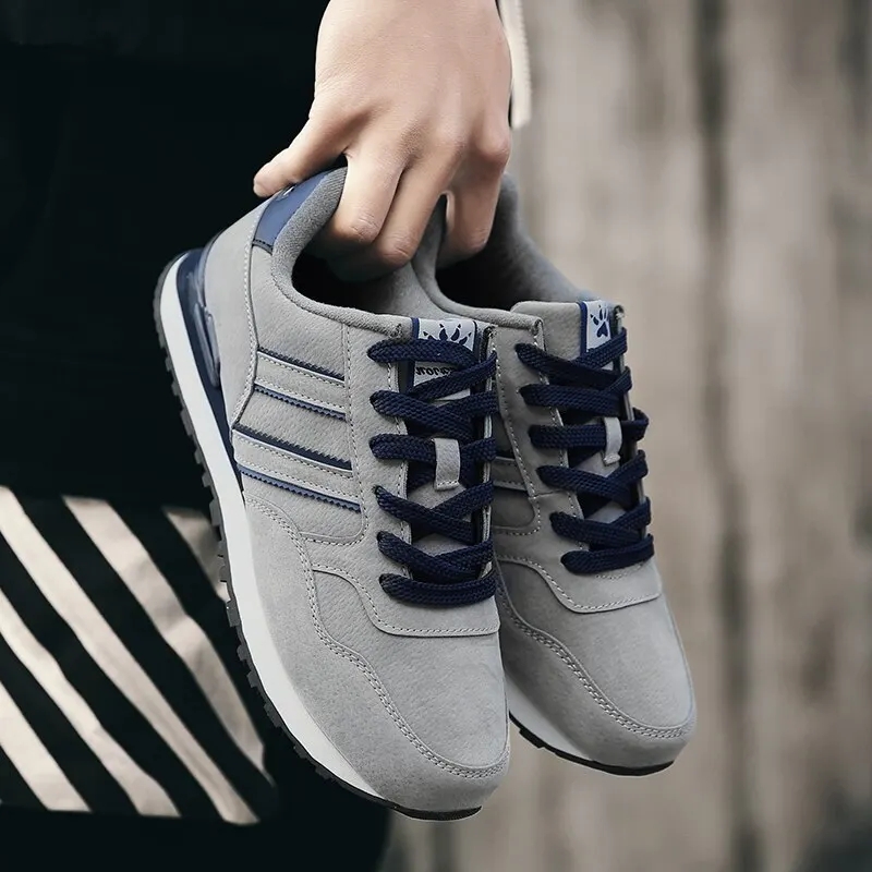 Men's Sneakers Leather Casual Shoes Autumn New Breathable Men Shoes Tenis Male Flat Shoe