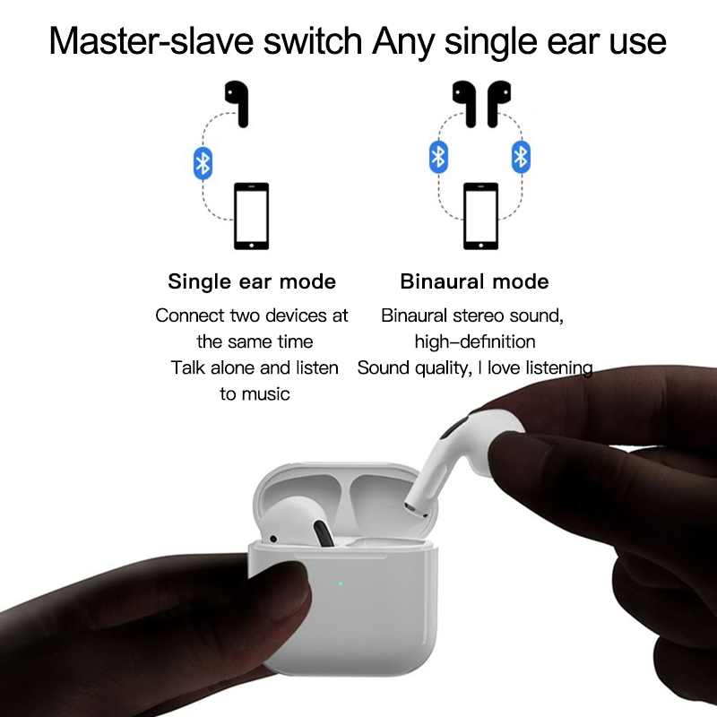 Airs Pro 4 Tws Blutooth Earphone Wireless Sports Gaming Headphones Stereo Earbuds Bluetooth 5.0 for Smart Phone