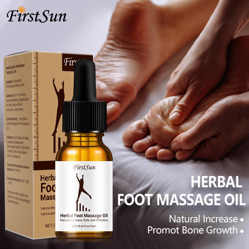 Firstsun Herbal Growth Boosting Height Increasing Essential Oil Natural Bone Grow Taller Foot Massage Oil Health Care Product