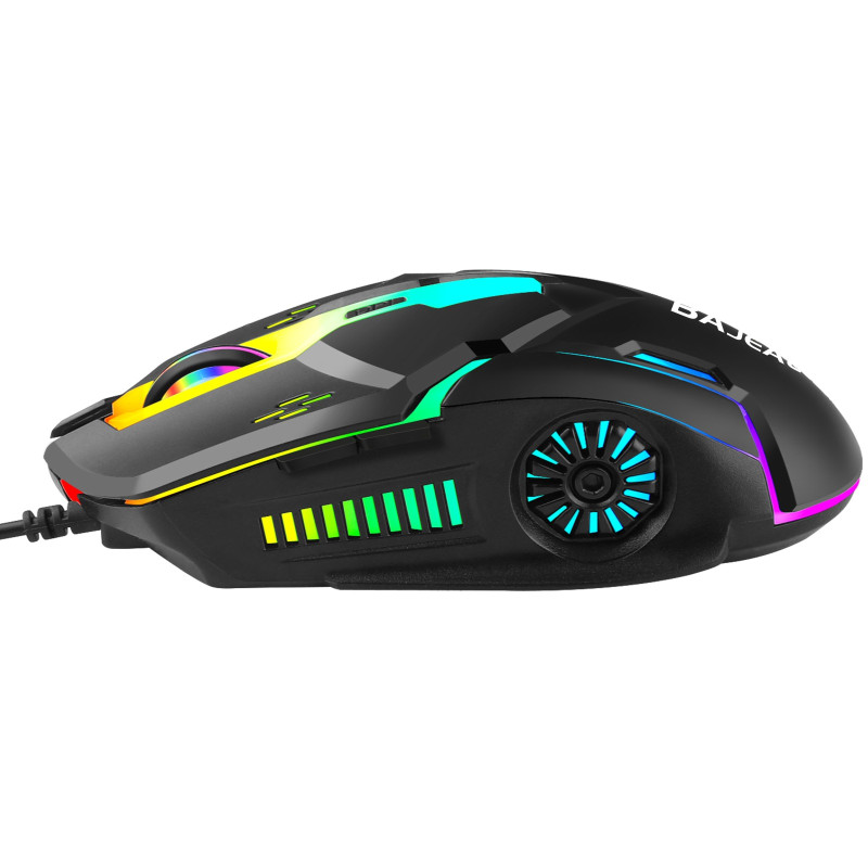 BAJEAL D2 Wired Mouse Glow Colorful Game Esports Machinery 6D Computer Accessories
