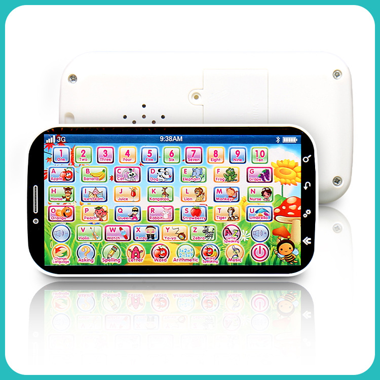 English Language Learning Machine Multifunction Toy Phone,ABC Letter Word Number Musical Yphone for Kid Educational Learning Toy