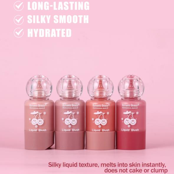 1PC Small feeding bottle liquid powder blusher press dropper Korean bubble powder blusher beauty makeup clear makeup women
