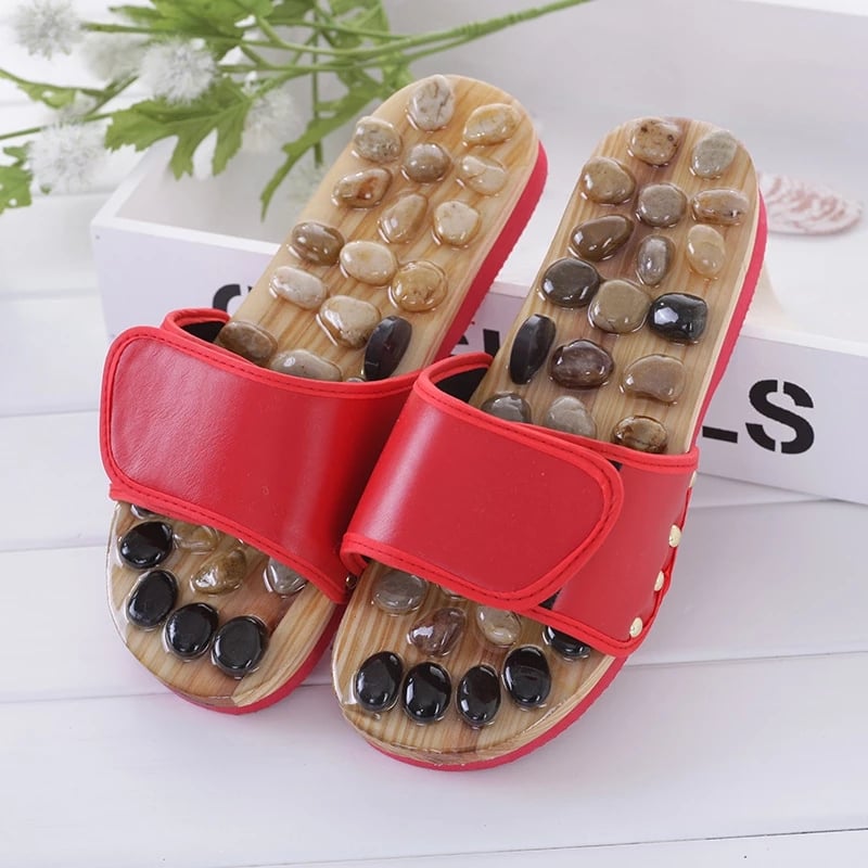 Home Foot Care Pebble Massage Slippers Acupoint Foot Massage Shoes Men's Massage Shoes Home Sandals and Slippers