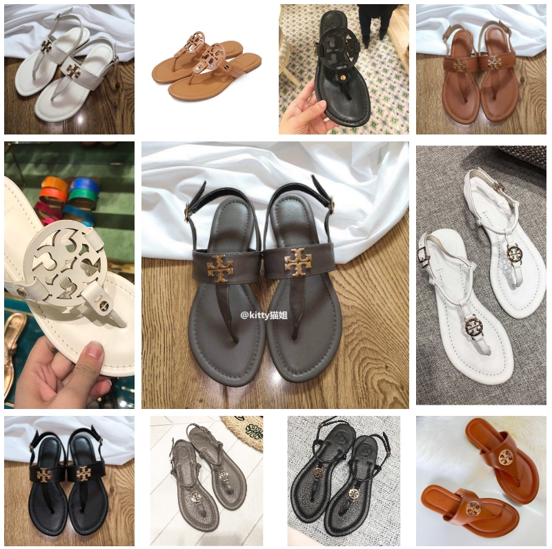 US TB size new sandals for women's summer wear, flat bottomed beach slippers for women's flip flops