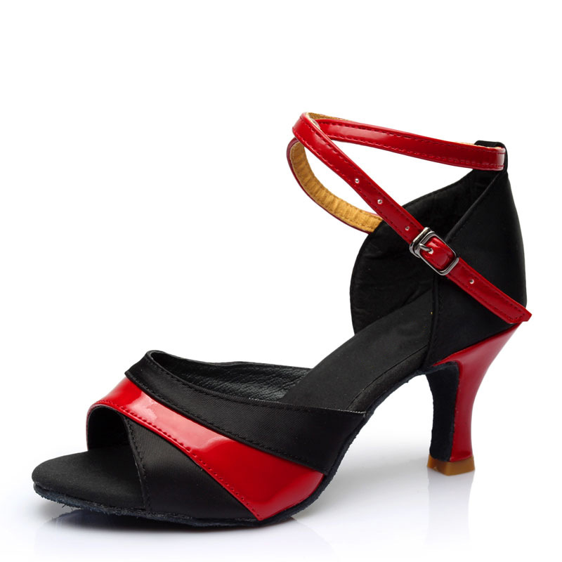 Women Dance Shoes For Girls Ladies Latin Ballroom Dance Shoes Satin Professional Salsa Tango Party Dancing Shoes Training Shoes