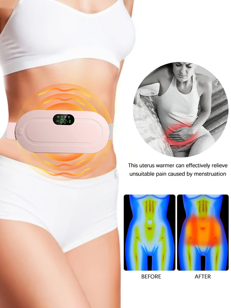 Waist Massager, Heated And Soothing, Intelligent Vibration Massage, Abdominal Belt, Warm Palace Treasure