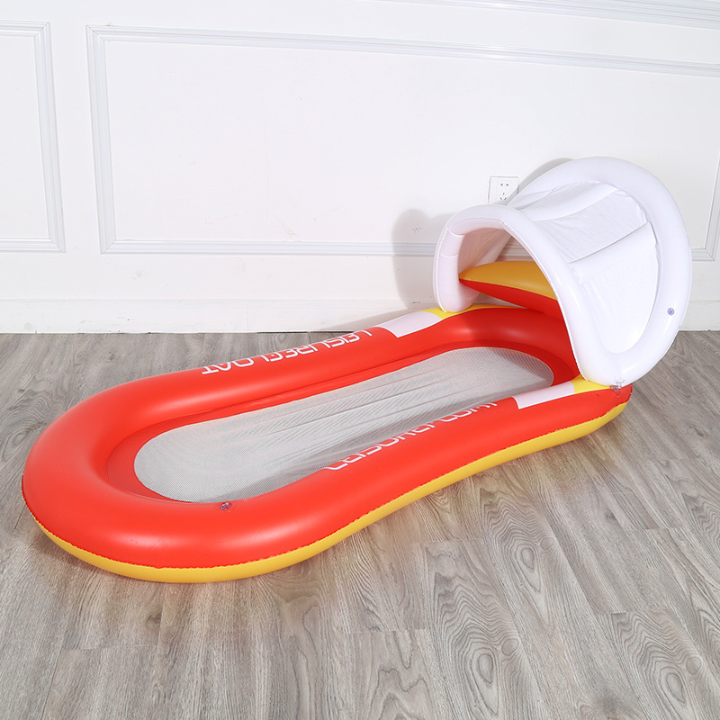 PVC Summer Inflatable Foldable Back Floating Row Swimming Pool Water Hammock Air Mattress Sleeping Bed Beach Sport Lounger Chair