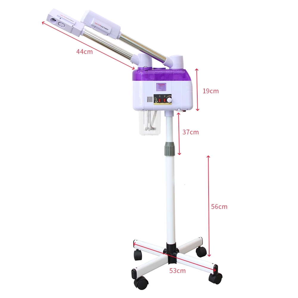 Hot&Cold Spray Machine Facial Steamer Home Spa Ozone Steaming Ion Sprayer Face Vaporizer Skin Care Adjustable Intensity