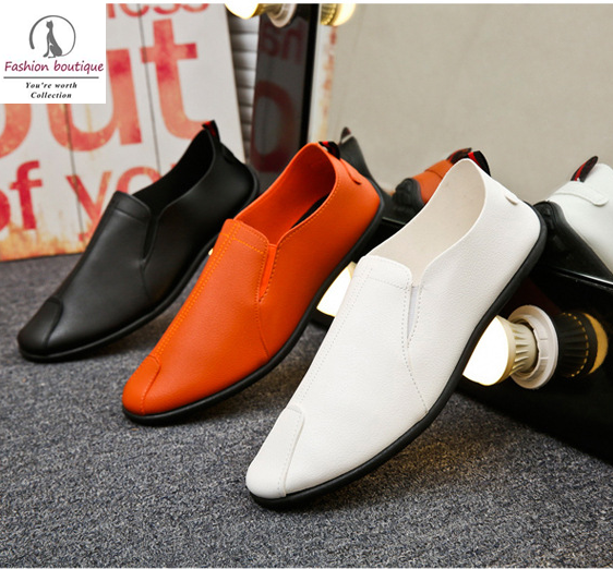 new peas shoes men's casual shoes lazy old Beijing cloth shoes autumn Korean version of the trend of a pedal